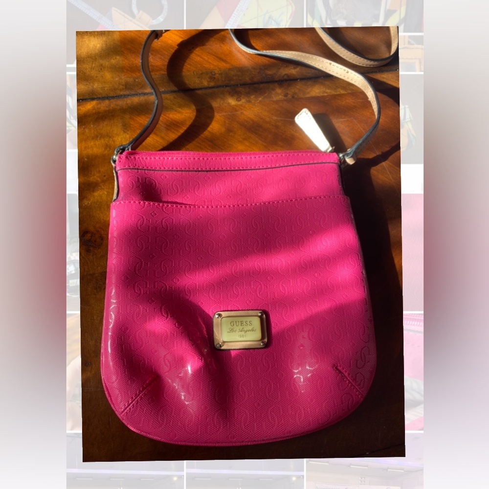 Guess Fuchsia Crossbody Bag